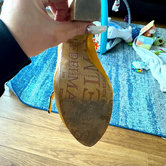 Sam Edelman polka dot wedge peep-toe - Picture 5 of 6